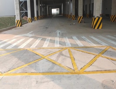 昌都昌都厂区道路标线施工